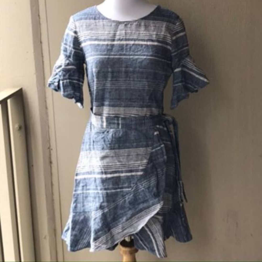 Express fit and flare wrap dress